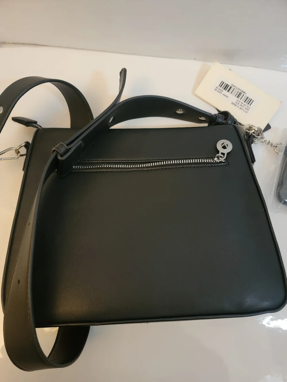Nwt Valentino Orlandi Vegan Leather Black Crossbody Bag + Wallet - Picture 11 of 16